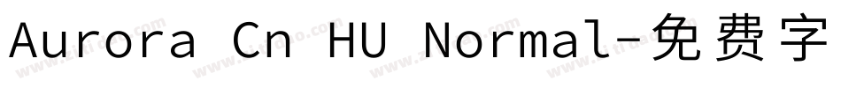 Aurora Cn HU Normal字体转换